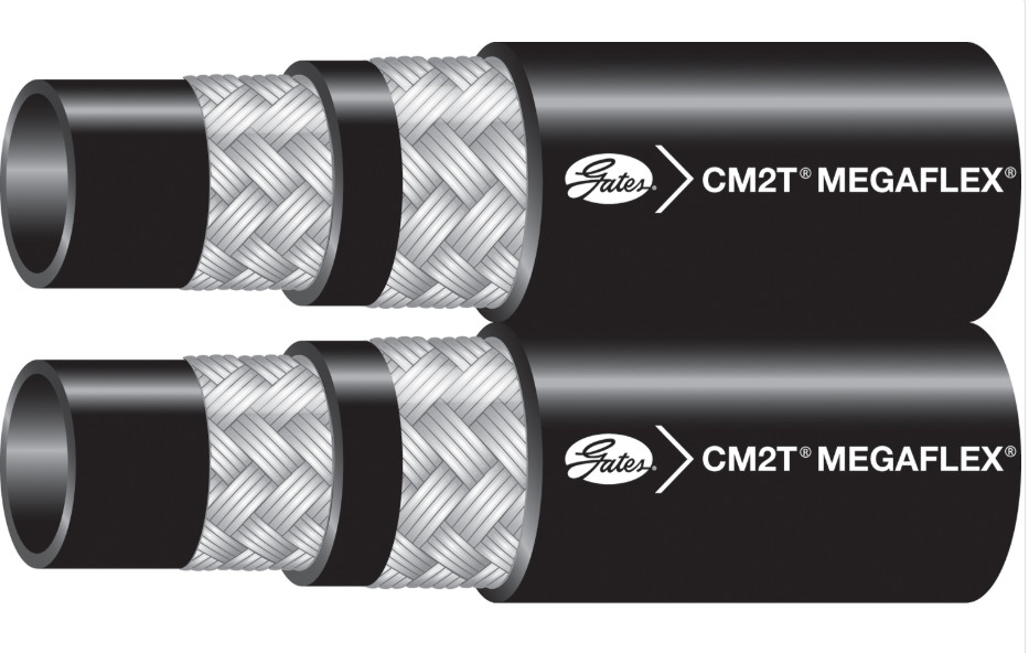 1/2″ Twin Line Hydraulic Hose MegaFlex Connected 85390 Gates 8CM2TDL-XTF 15 Feet