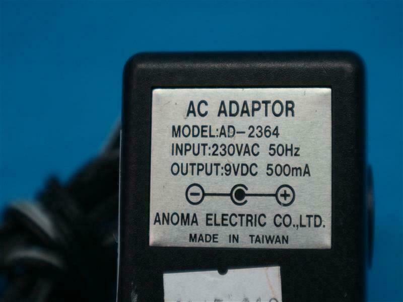 Anoma AD-2364 AD2364 AC Adapter 9VDC 500mA