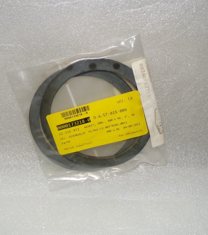 Dixon 400-G-NE Cam & Groove Gasket 4″ 100mm Black Neoprene NEW