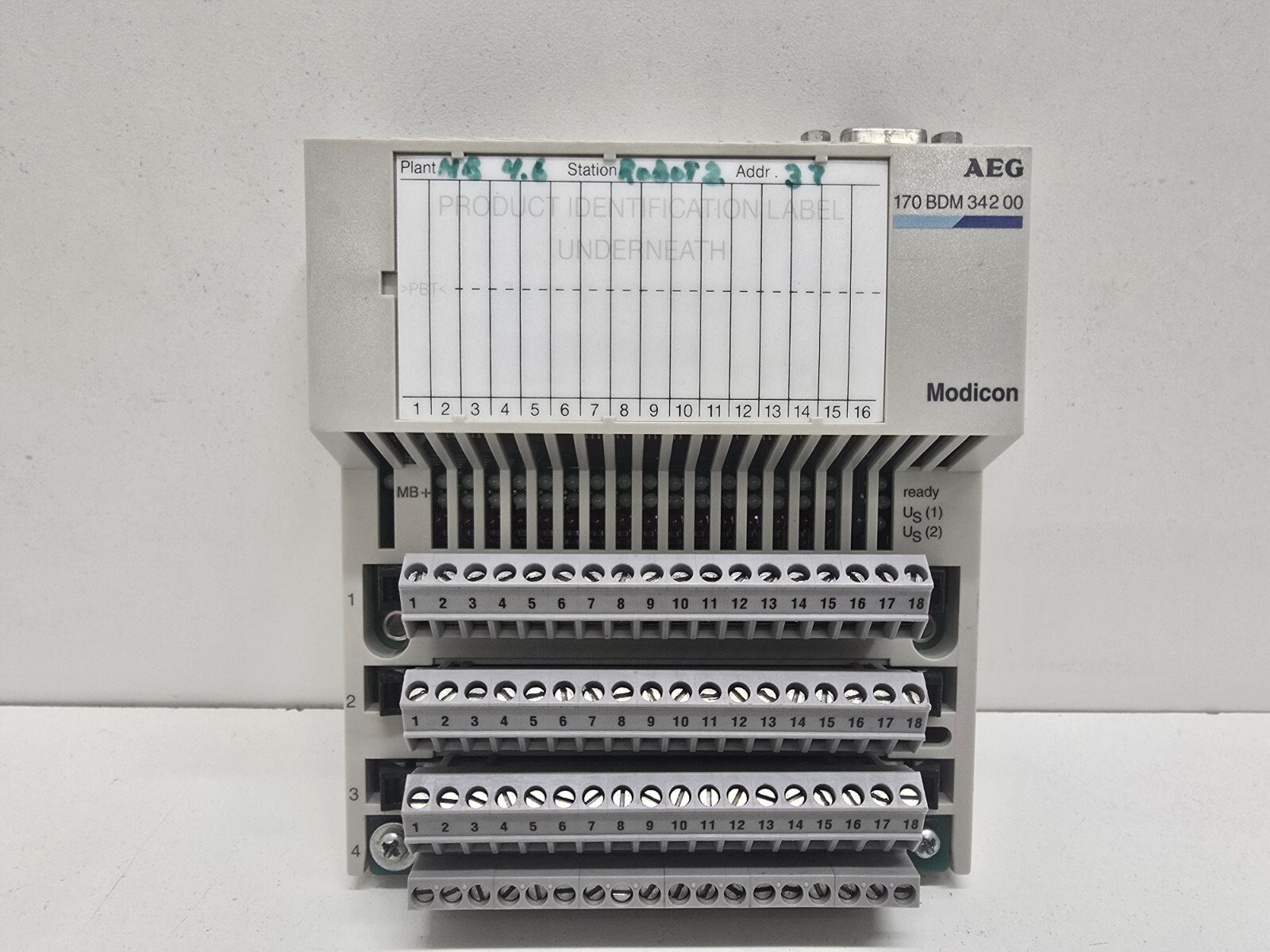 GOOD USED! AEG MODICON I/O MODULE 170BDM34200