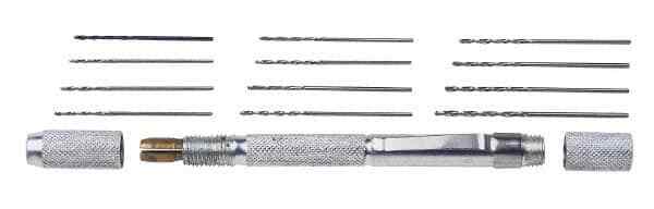 Excel 12 Piece 0.135″ Mini Pin Vise Set 4″ Long