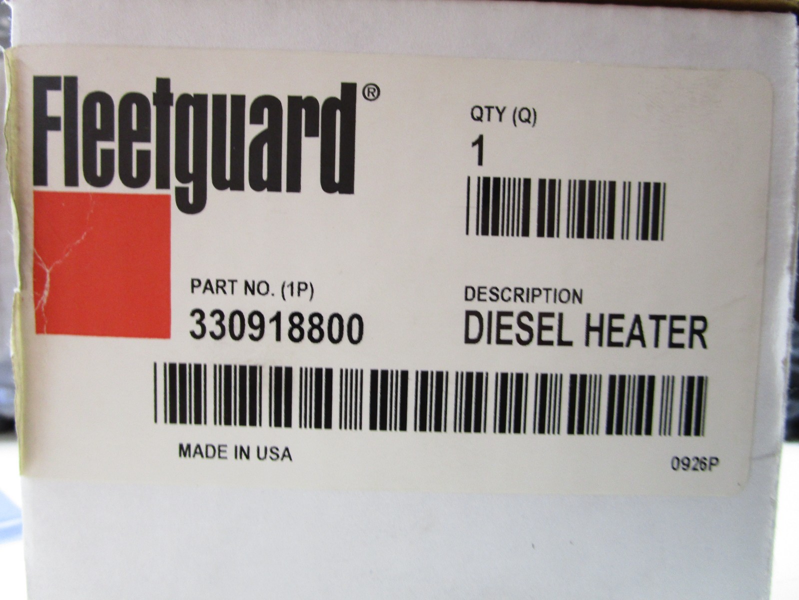 Fleetguard Cummins 3309188 Diesel Engine Heater 120v 1500w
