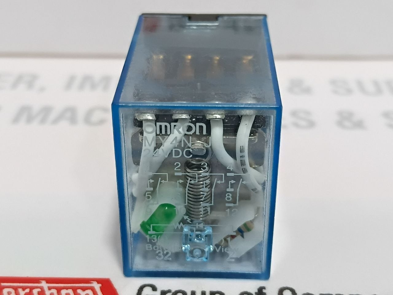 Omron MY4N-J 24VDC Auxiliary Relay 3A 150VAC (Unused New)