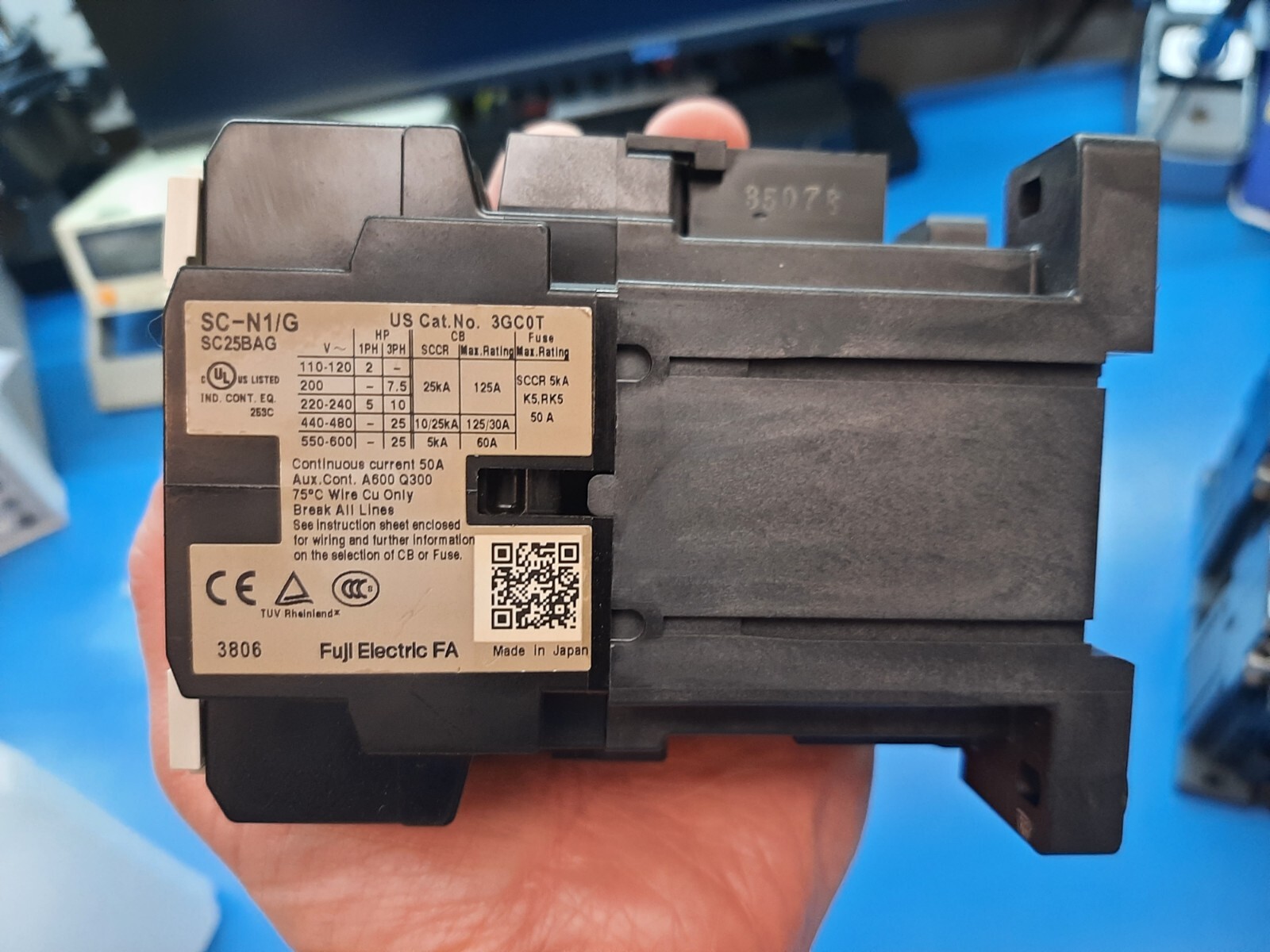 FUJI SC-N1/G SC25BAG 24VDC Contactors for 3-Ph + 2a2b(2NO2NC) FULLY TESTED WORKS