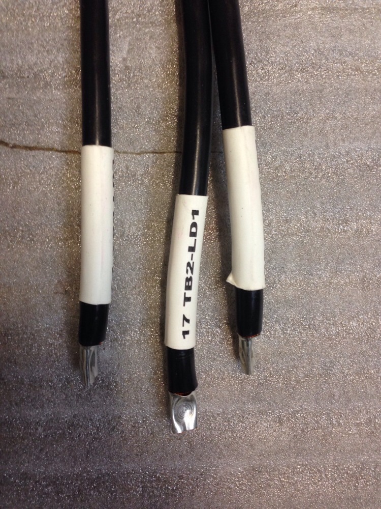 Cable Premade With Lug X 30″ Cobra Wire X-Flex E163980C, 4 Awg, Lot Of 3,