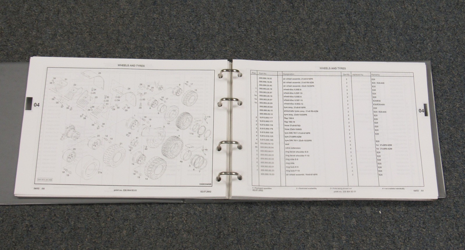Linde E20 E25 E30 Fork Lift Truck Spare Parts List Manual