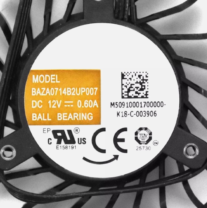 Cooling Fan BAZA0714B2U for AVC P4000 8GB Graphics Card CPU Cooler 4pin 6416