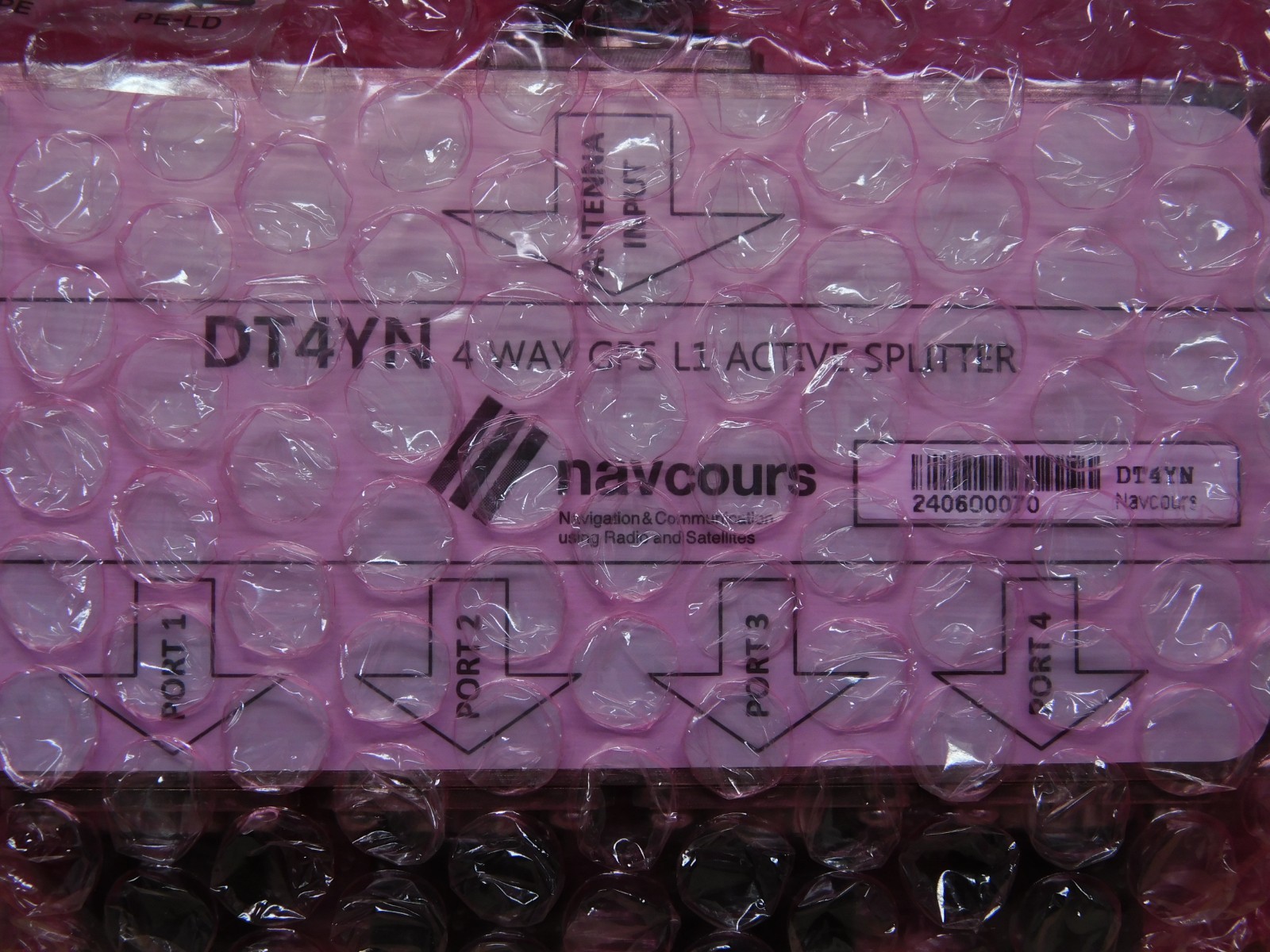 Navcours DT4YN 4-Way GPS L1 Active Splitter GNSS NW-LSGPSSH01VZ