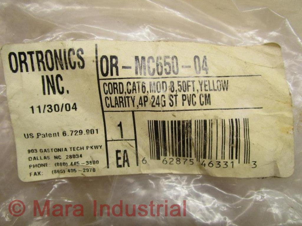 Ortronics MC650-04 Cord