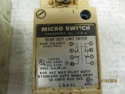 Micro Switch LSA4L 600V 10A