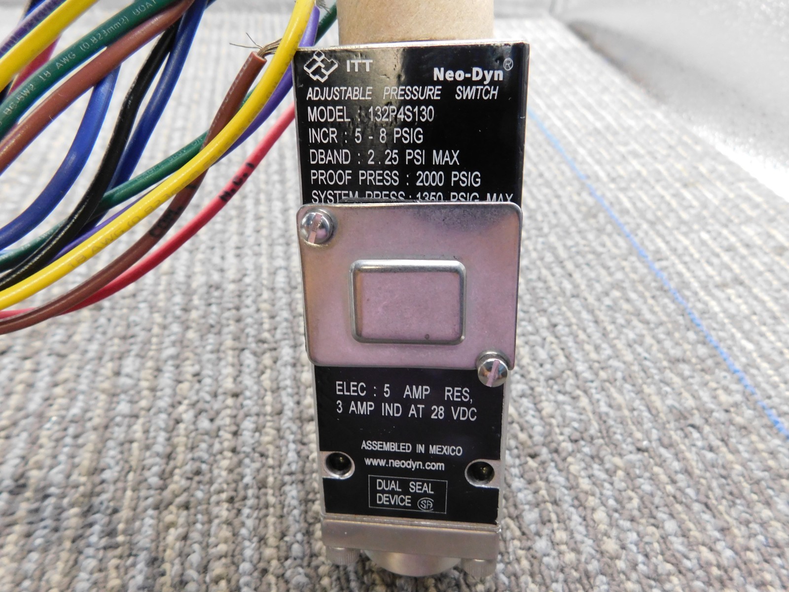 NEW Solar Turbines Pressure Switch 190298-18, Neo-Dyn 132P4S130