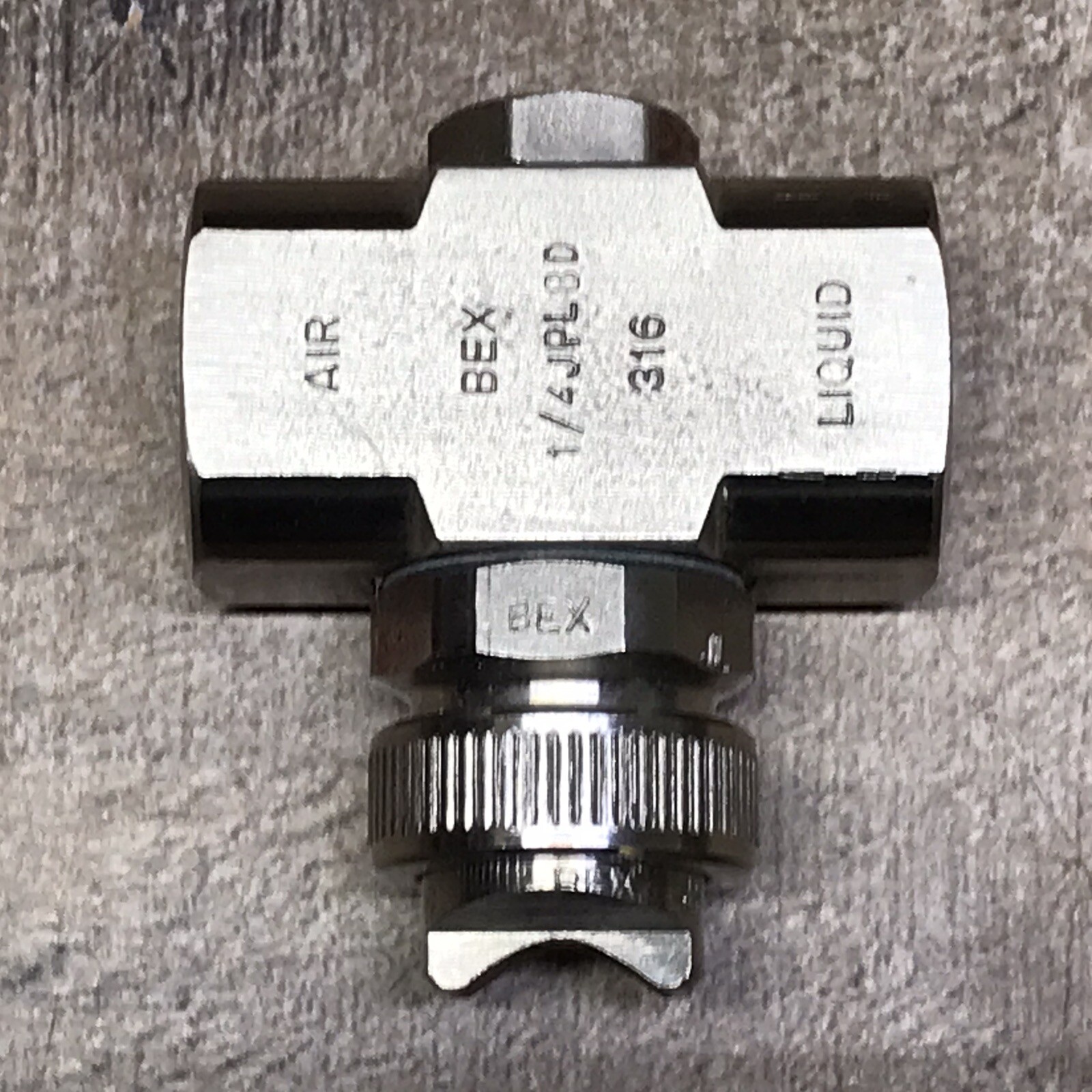 BEX 1/4JPLBD Air Atomizing Spray Nozzle Liquid Cap JL1650 Air Cap JPT15 *316 SS*