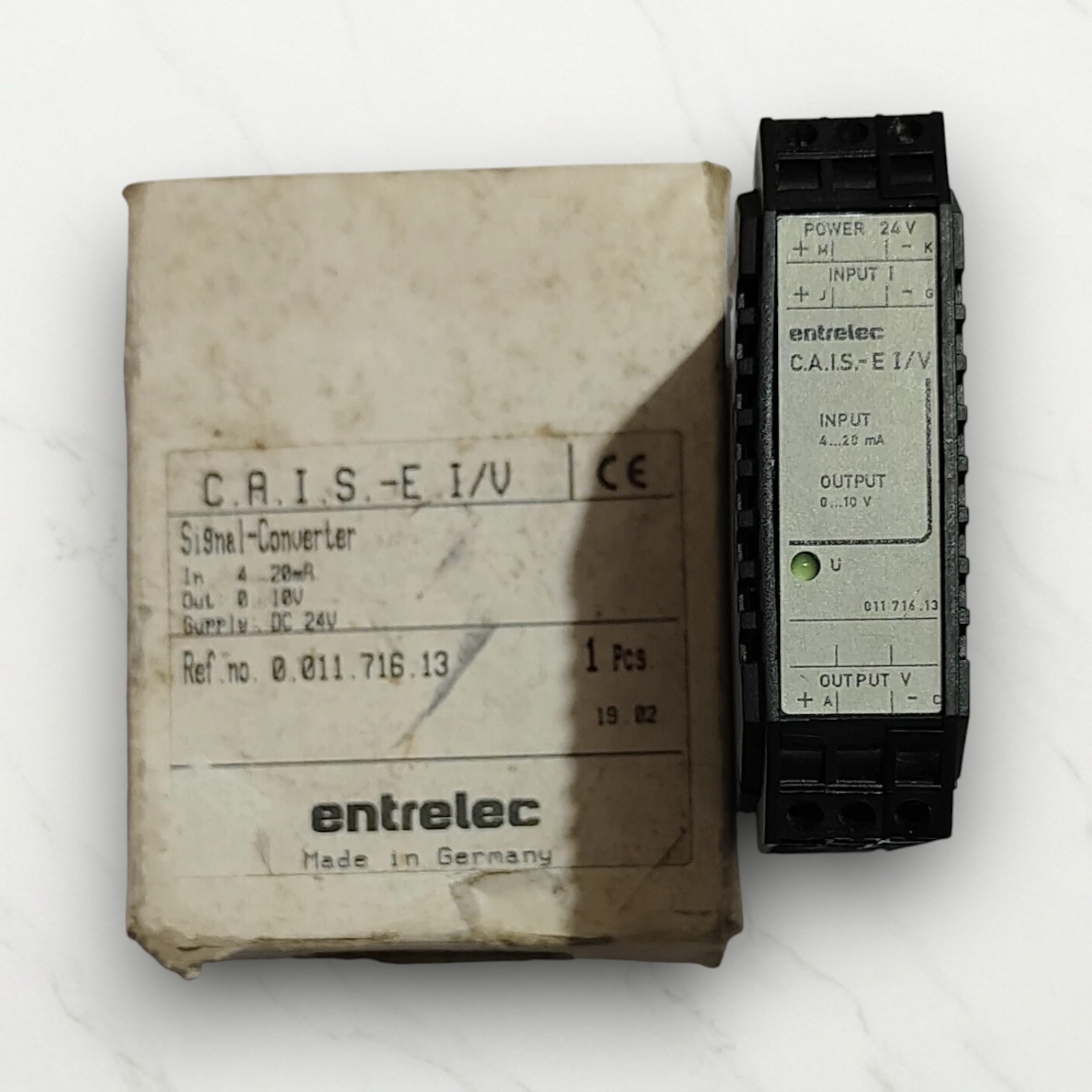 ENTRELEC C.A.I.S.-E I/V SIGNAL CONVERTER 24VDC FREE FAST SHIPPING