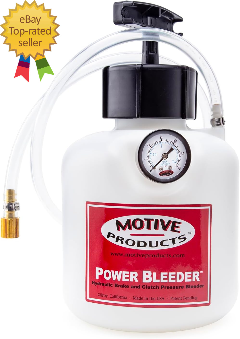 0108 Late Model GM Compatible Power Bleeder 2-Quart Tank with Hose and Adapter