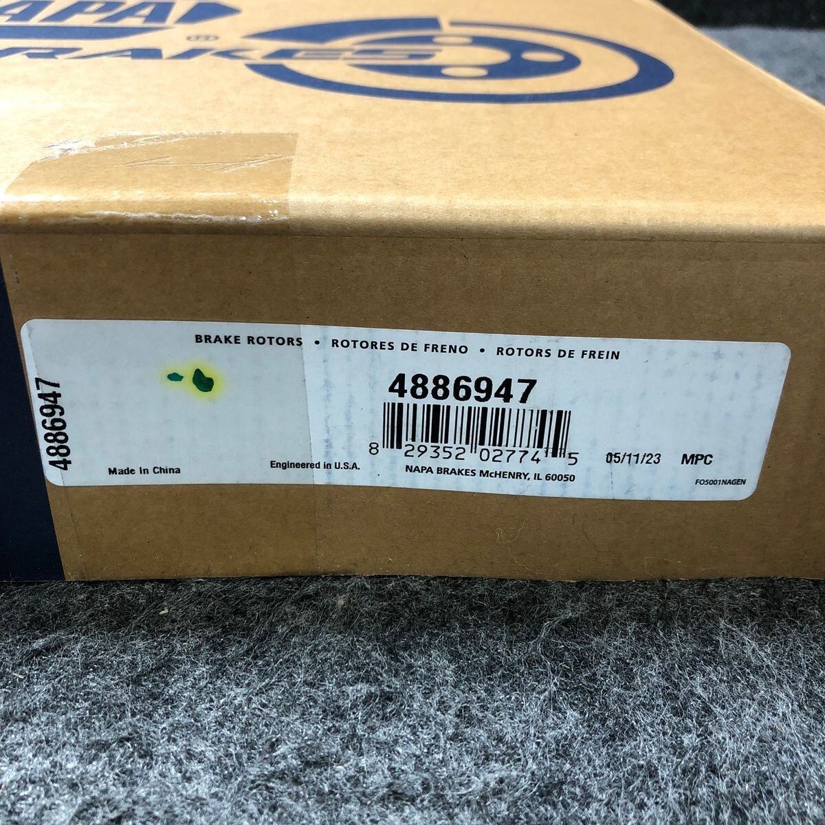 Napa Premium Brake Rotor 4886947 F150 1/2 Ton – Pickup 1999 -2004…