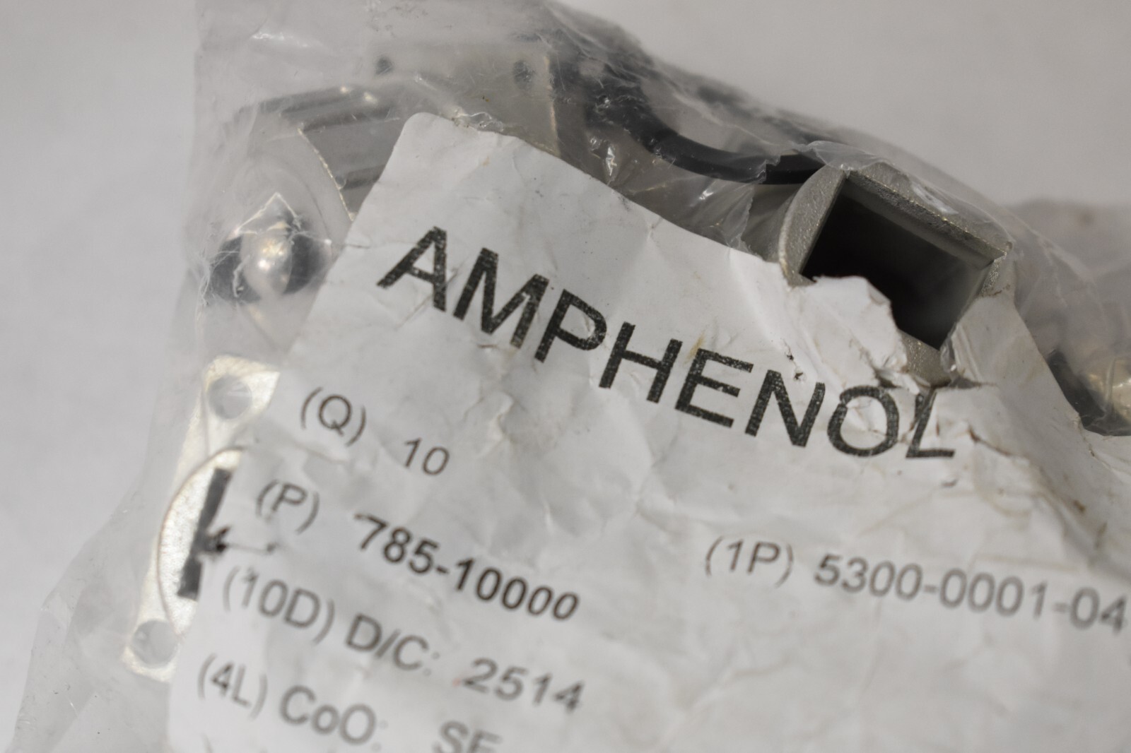 Lot of 10 Amphenol Circular MIL Spec Connectors Aluminum Housings 785-10000