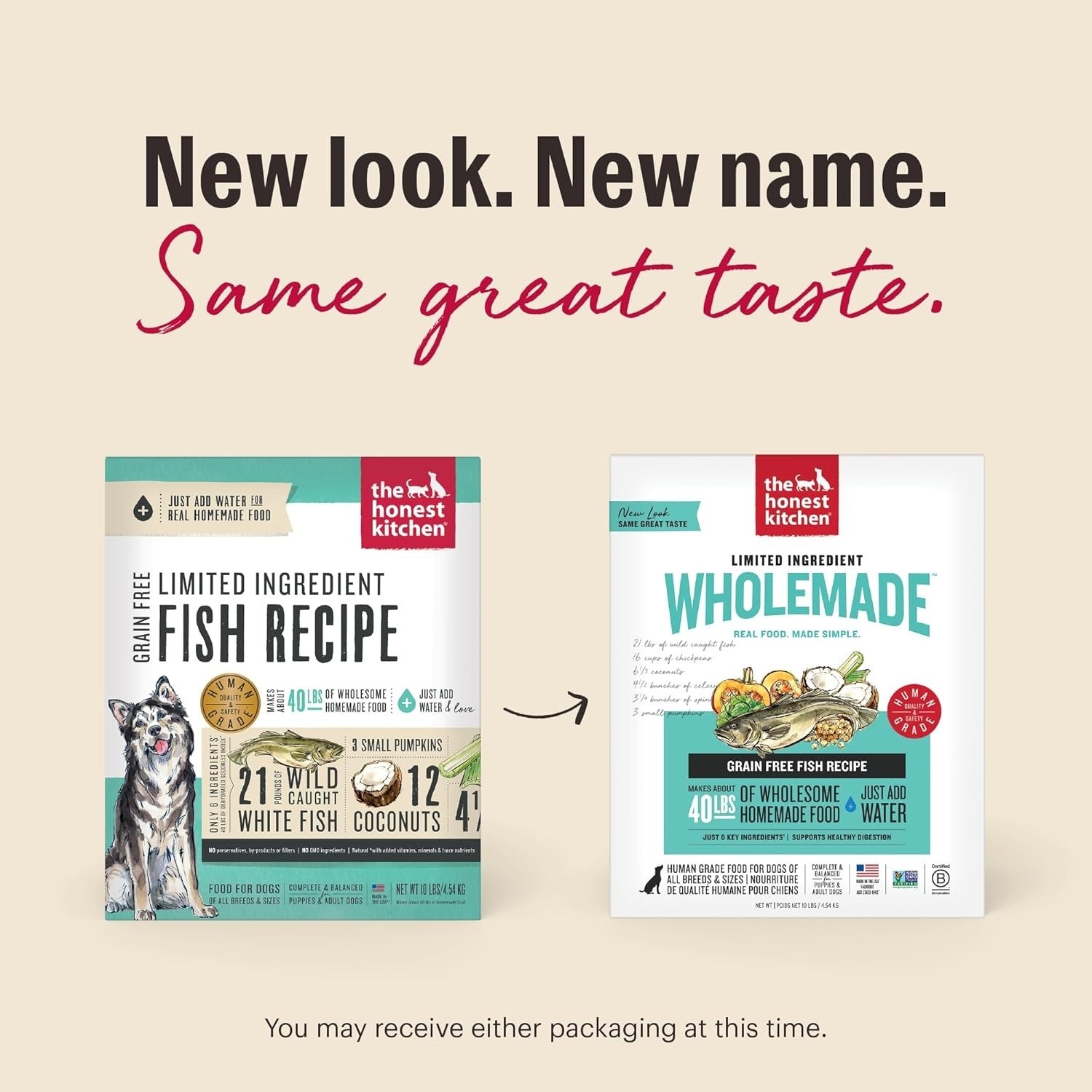 The Honest Kitchen Human Grade Wholemade Limited Ingredient…Fish, 4lb (a19.5)