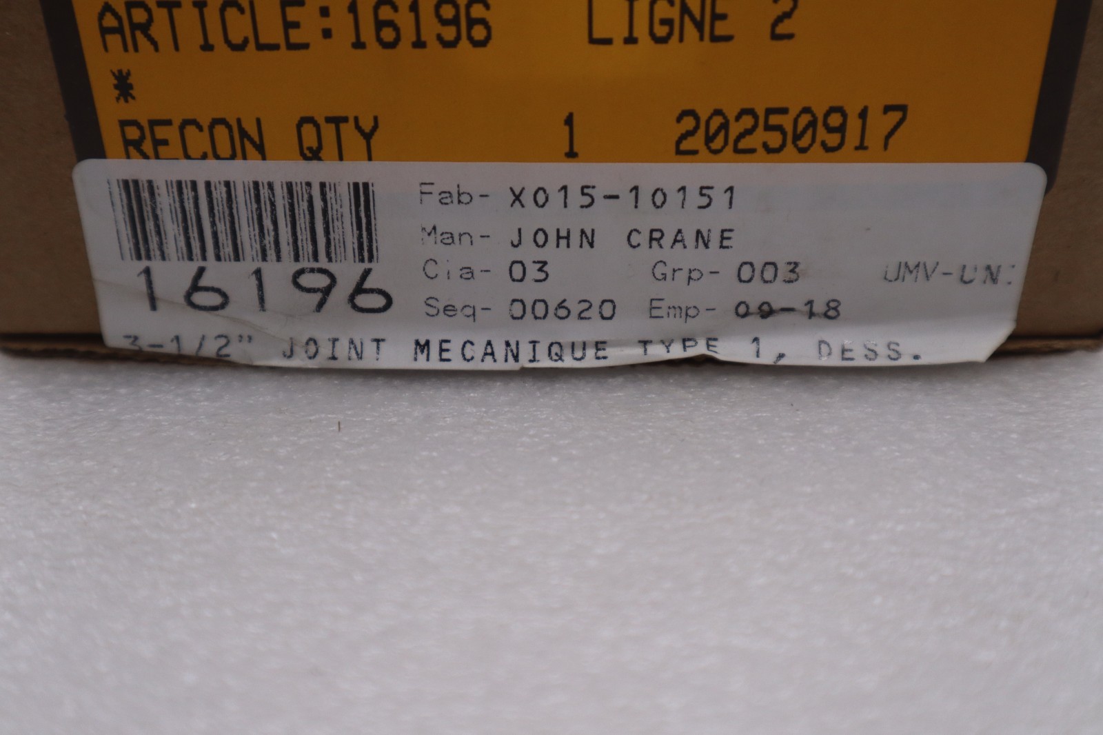 John Crane FSD3000/ FSD-3000 Spring Seal Assembly 3.5″ – NEW – STOCK GF473A