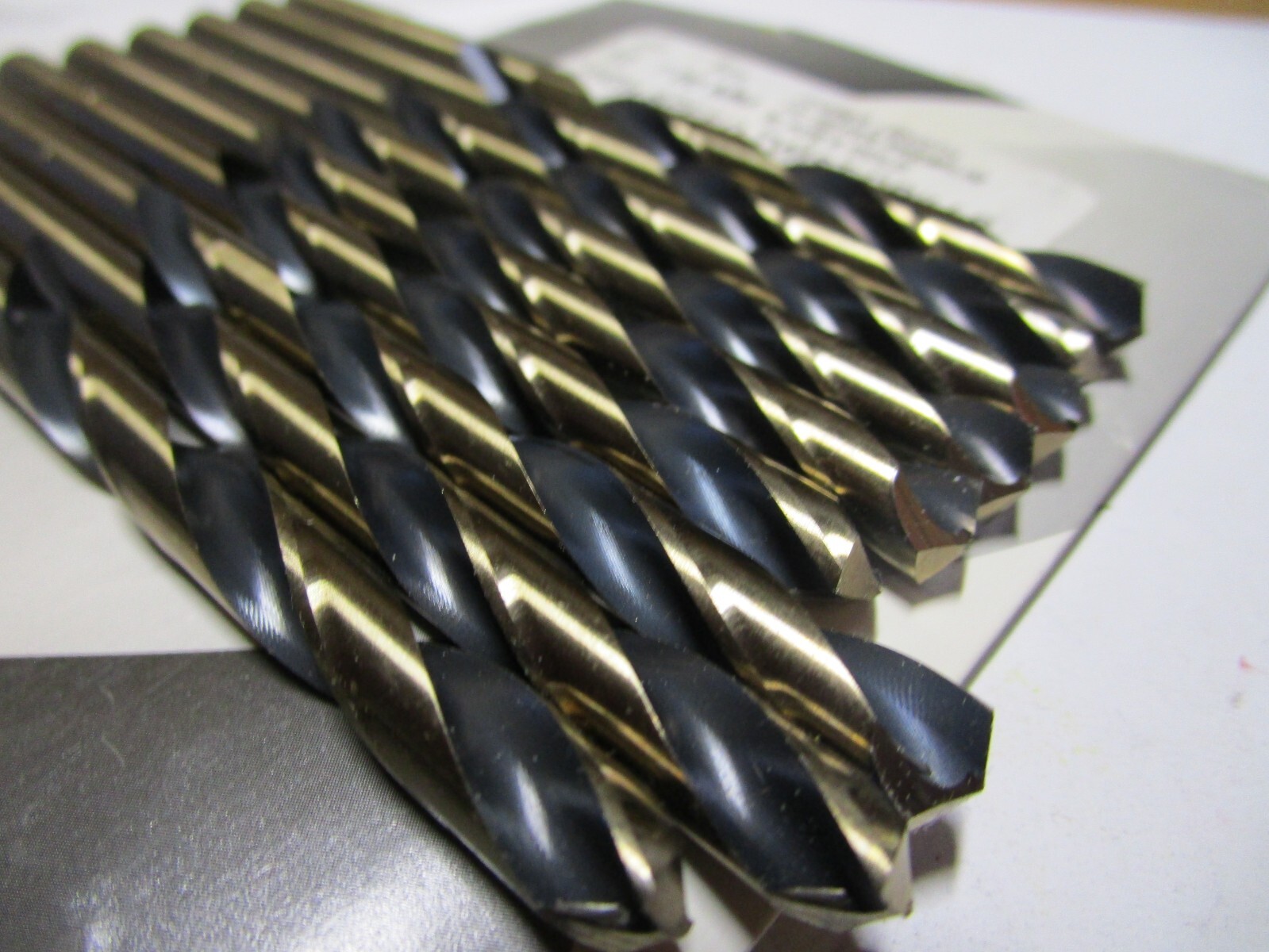 7.00mm x 105.0mm OAL 135° Split Black/Gold High Speed Steel Jobber Drill QTY 9