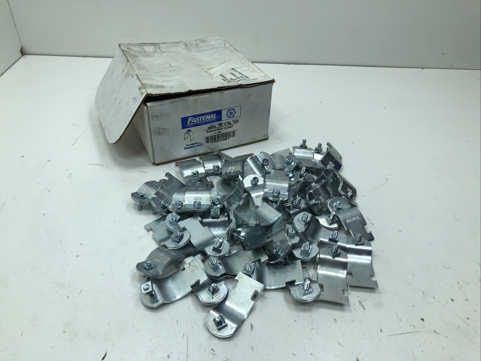 (Qty.50) Rigid 48883 1” Galvanized Strut Clamps