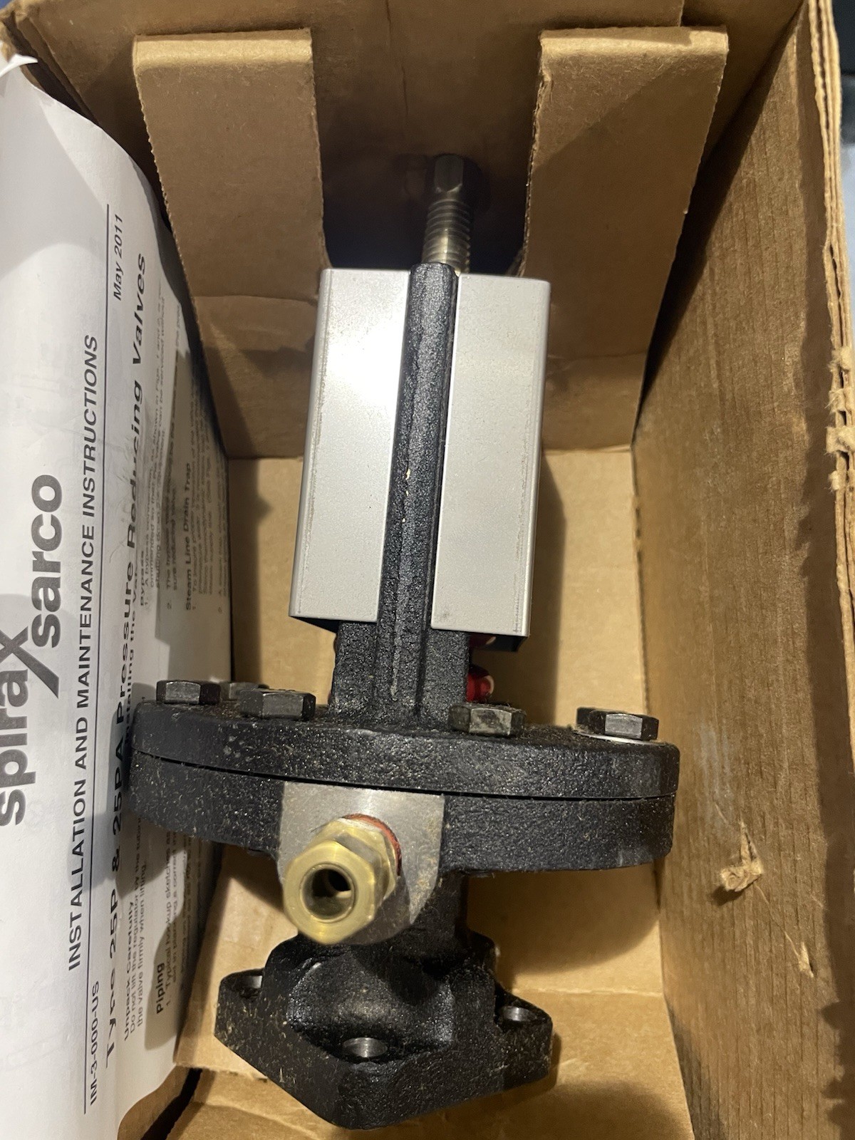 Spirax Sarco 59608, 25P Pressure Pilot, Cast Iron, Red Spring, 80 to 250 psi