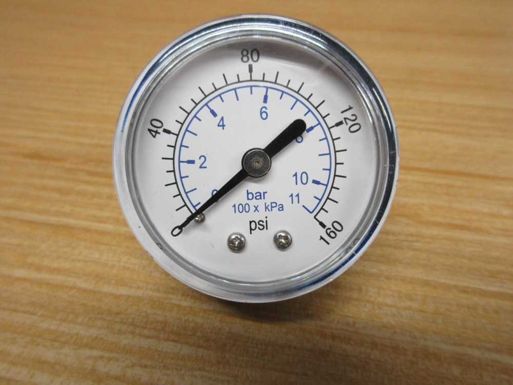 WorkSmart WS-PE-GAGE-34 2″ Pressure Gauge 160 PSI 0-160 PSI