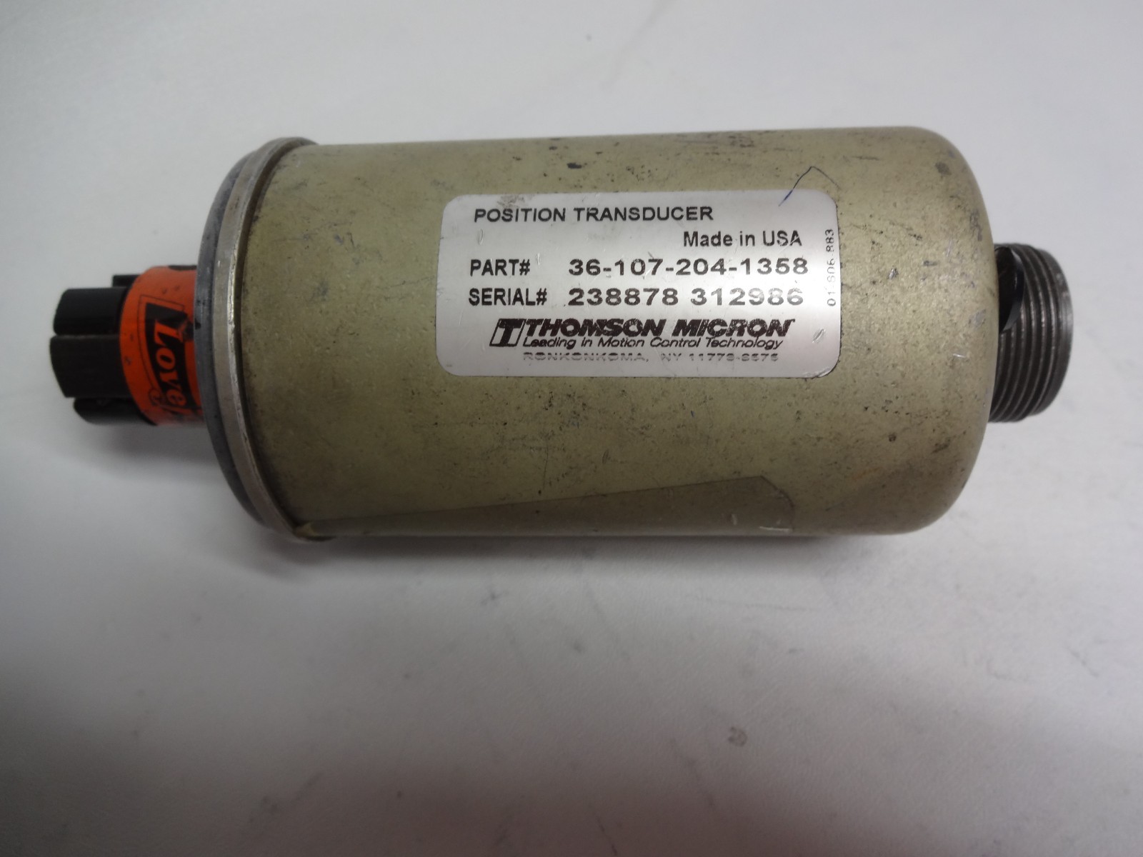 Thomson Micron 36-107-204-1358 Position Transducer