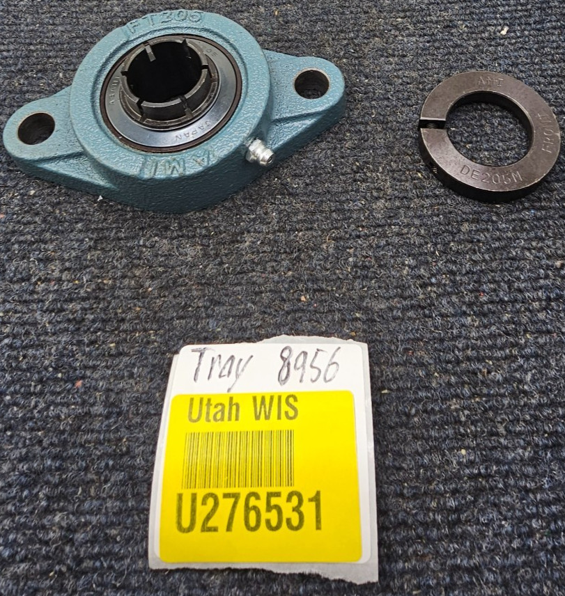 AMI FT205 2-Bolt Flange Mount Bearing W/ UE205 Insert & DE205M Front Coil