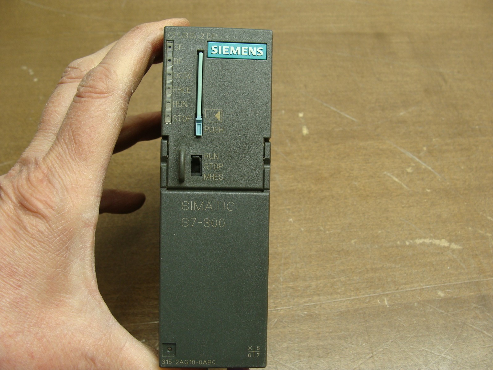 SIEMENS SIMATIC S7-300 PROCESSOR/CONTROLLER 6ES7 315-2AG10-0AB0 CPU315-2DP