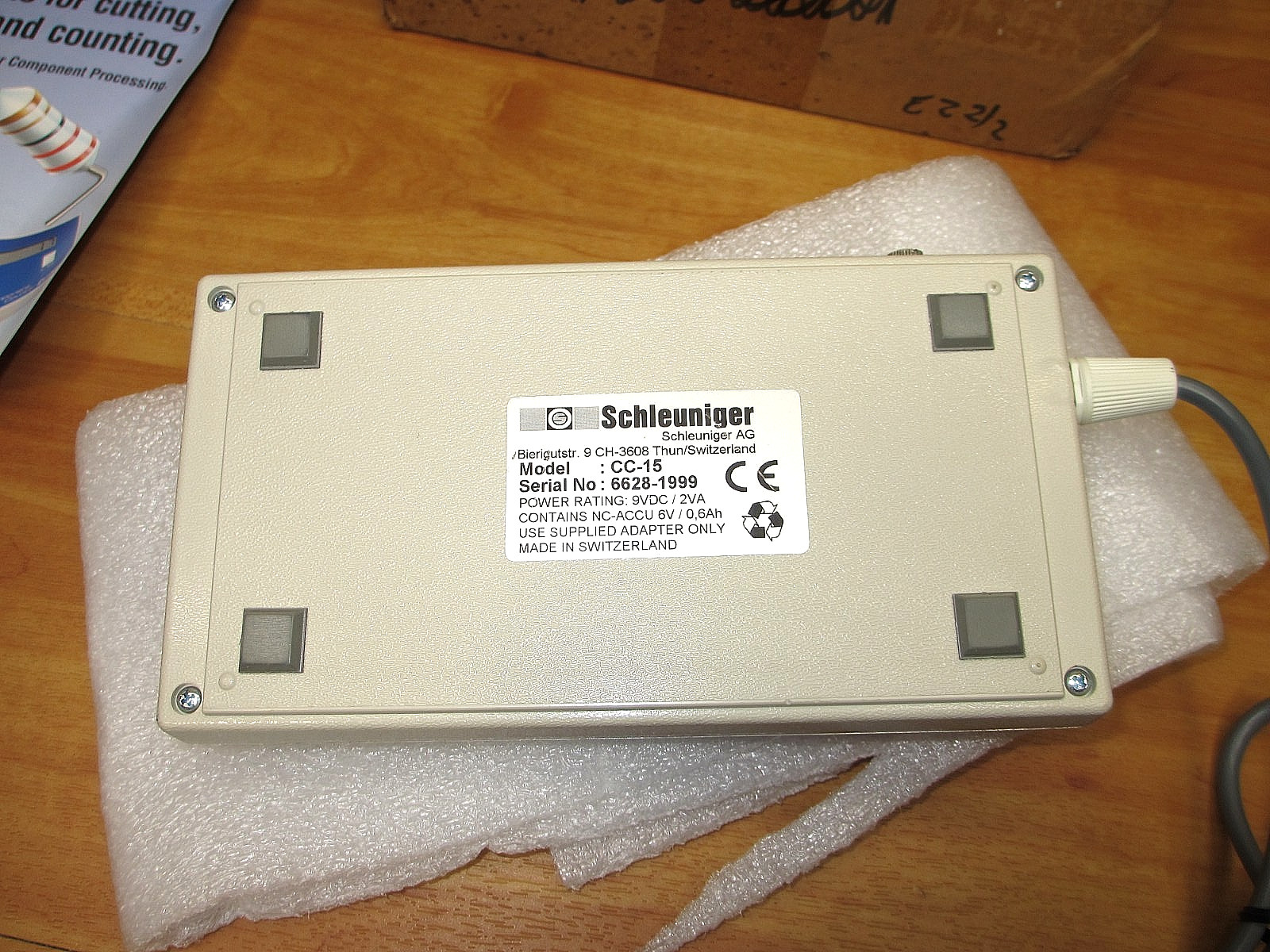 Schleuniger CC-15 *NEW* Component Counter