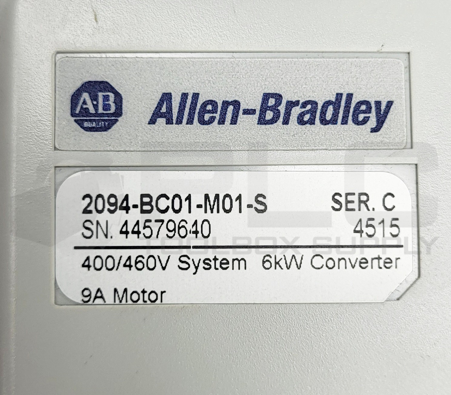 ALLEN BRADLEY 2094-BC01-M01-S /C SERVO DRIVE 400-460V 9A
