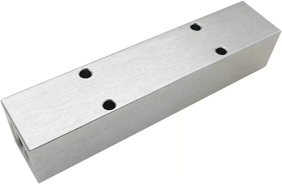 4 Way 6 Port Air Manifold 1/2″ NPT Supply Port 1/4″ NPT Outport with Mounting Ho