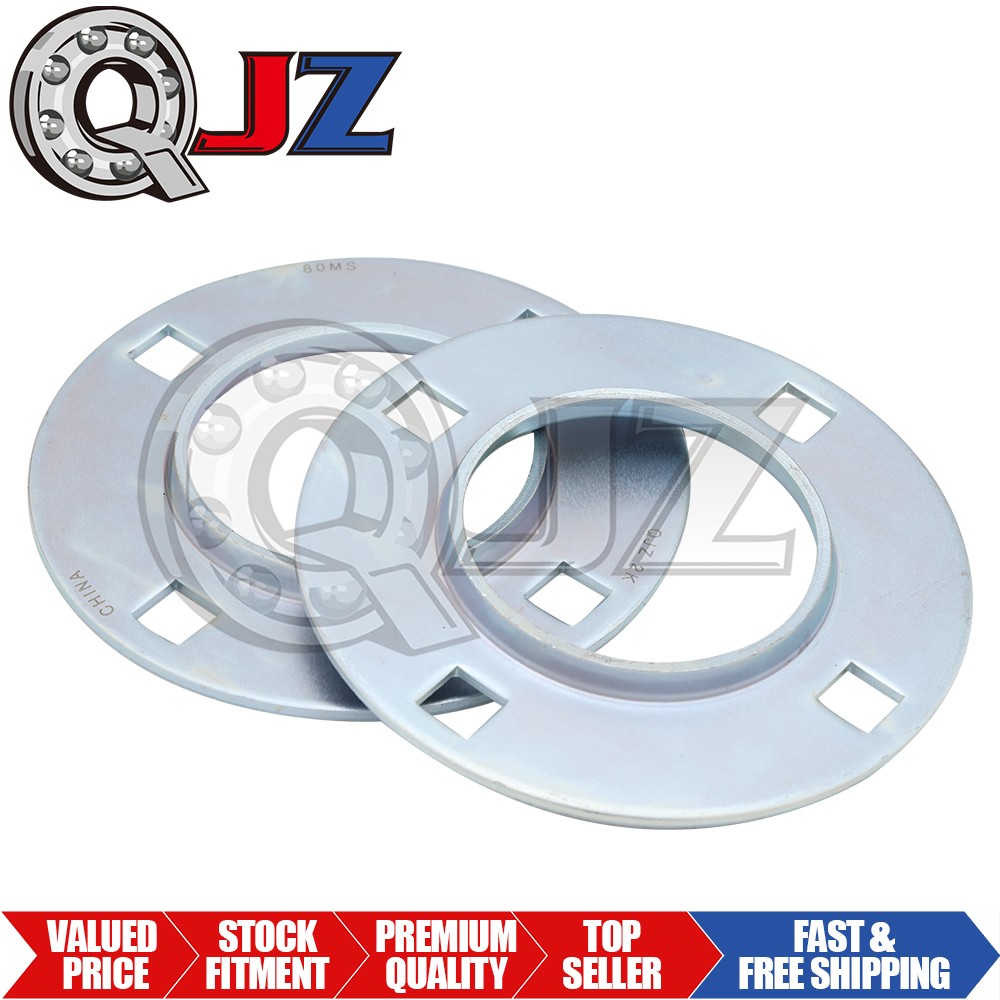 [Qty,1] 80MS Four Bolt Round Stamped Housing for 80mm OD Bearing