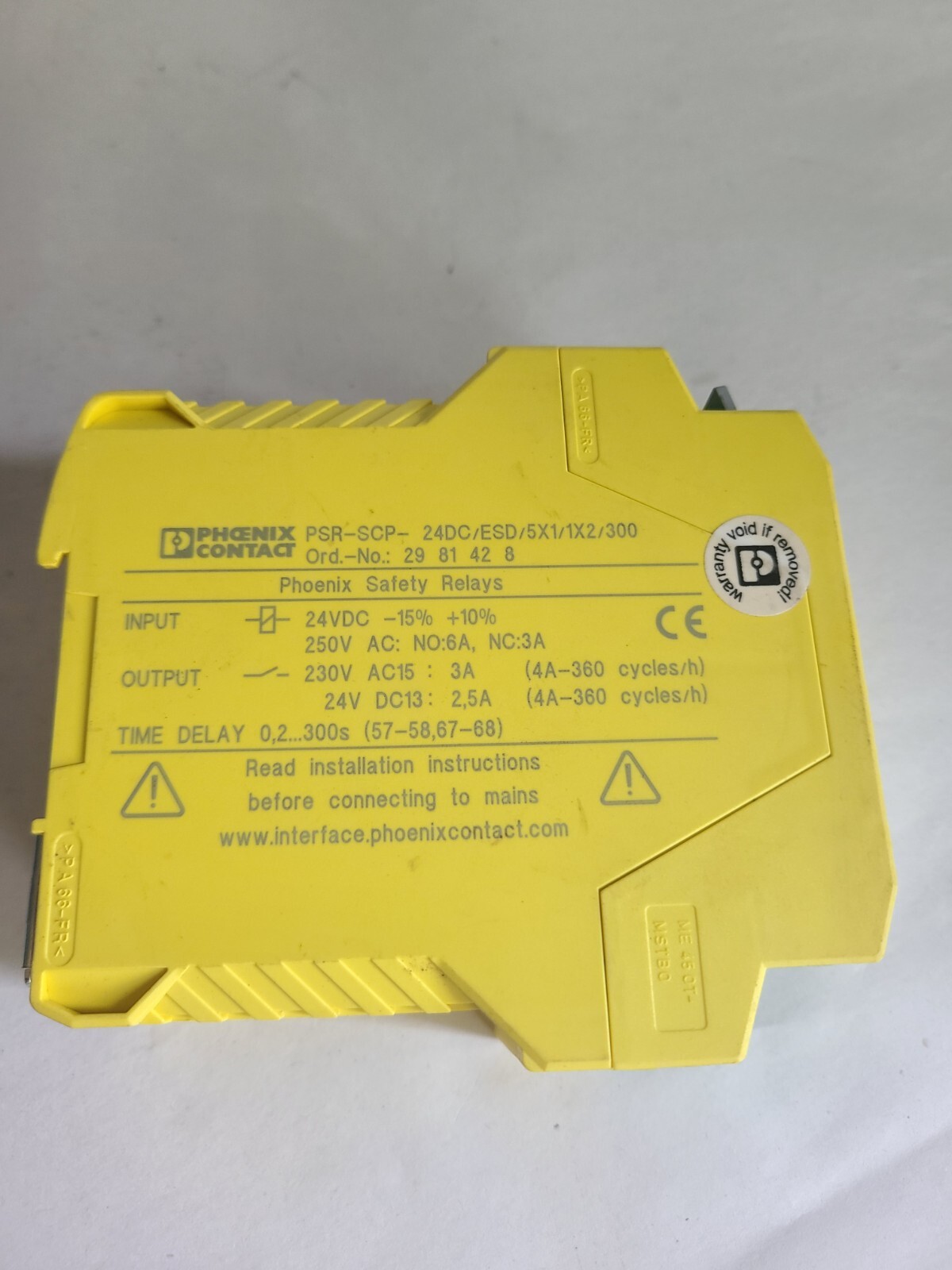 Phoenix Contact PSR-SCP-… 2981428 Safety relay STI OMRON 44510-1291, NOS/open