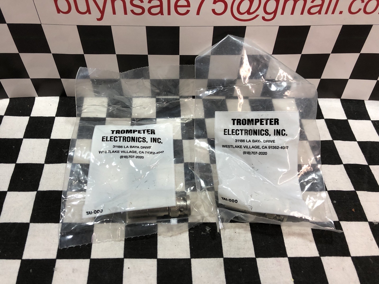 LOT OF 2 Trompeter RF Terminators TRB Jack Termination, TNG1-1-78, #1222C4