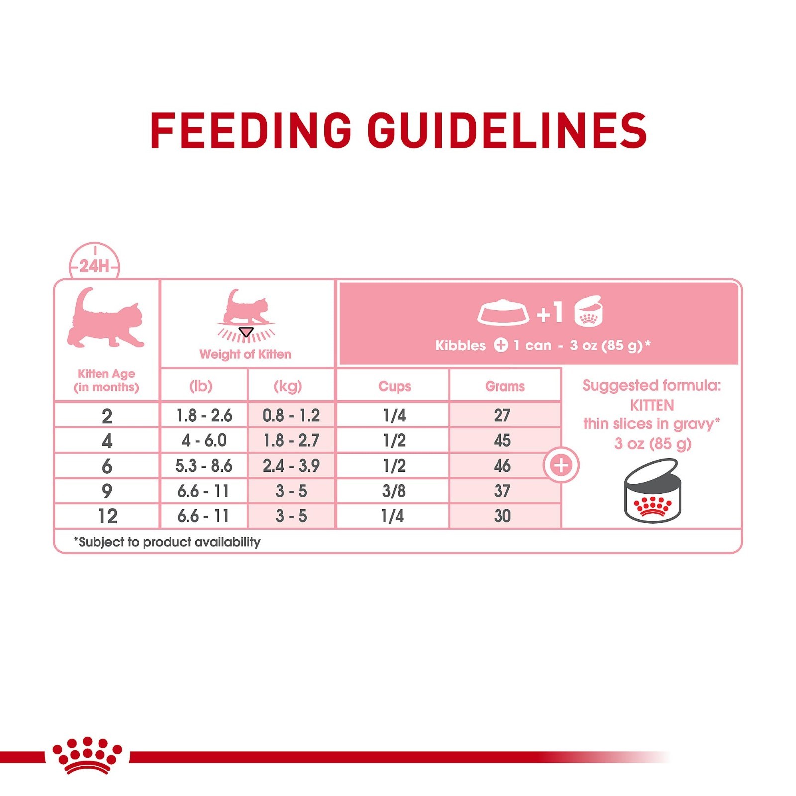 Royal Canin Health Nutrition Kitten Thin Slices in Gravy Wet Cat Food -3oz, 36CT