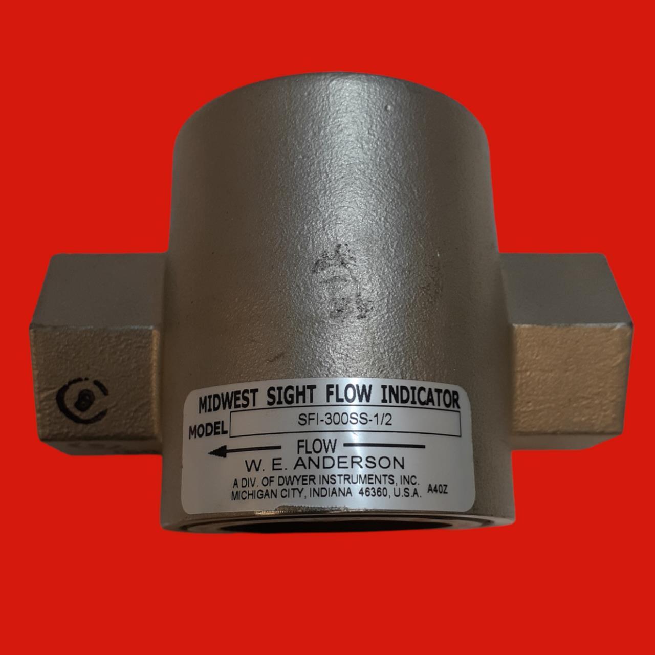 W.E. Anderson SFI-300SS-1/2 Midwest Sight Flow Indicator