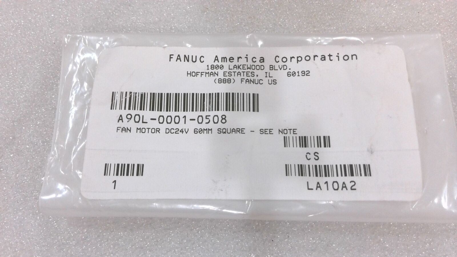 FANUC A90L-0001-0508 FAN MOTOR, DC24V 60mm, SanAce60WF