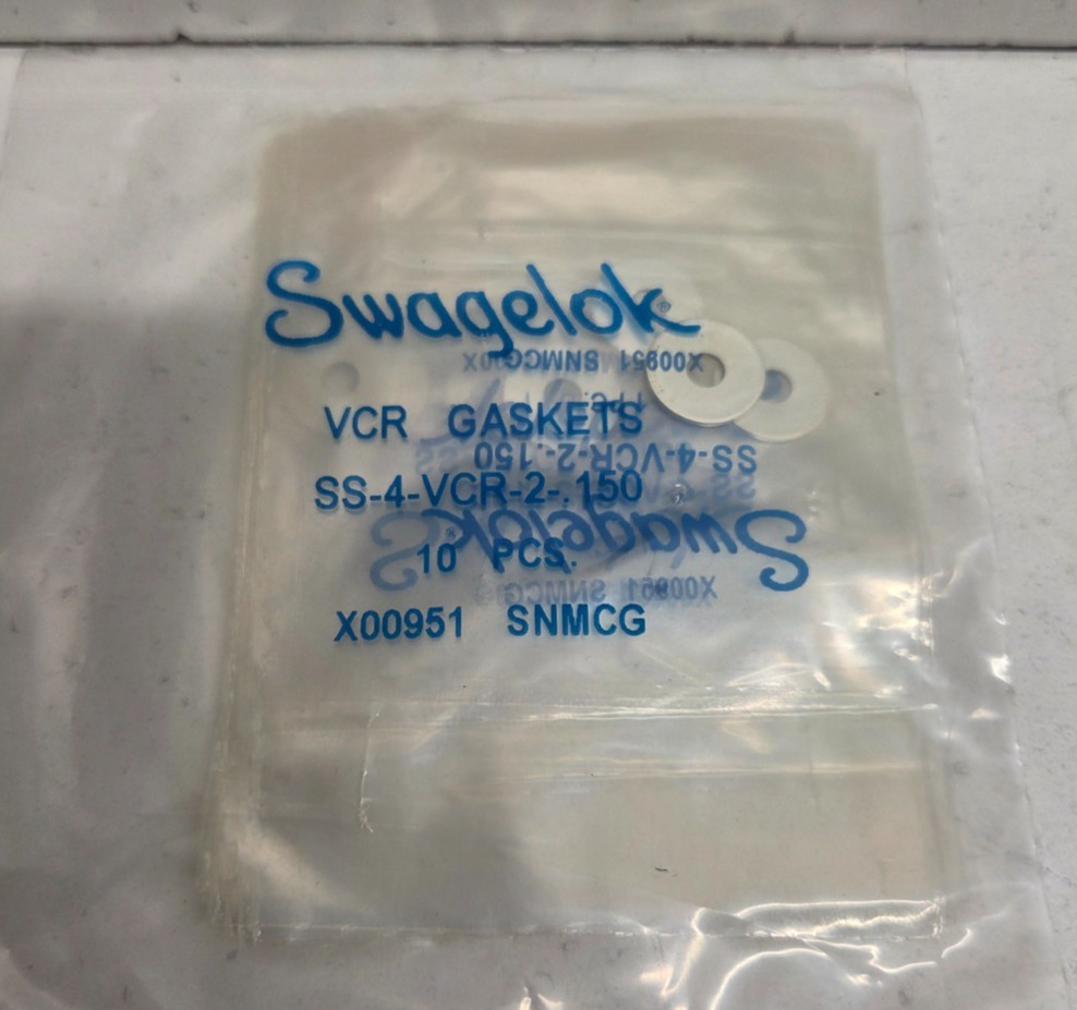 LOT OF 10 NEW IN BAG! SWAGELOK 1/4″ STAINLESS VCR GASKETS SS-4-VCR-2-.150
