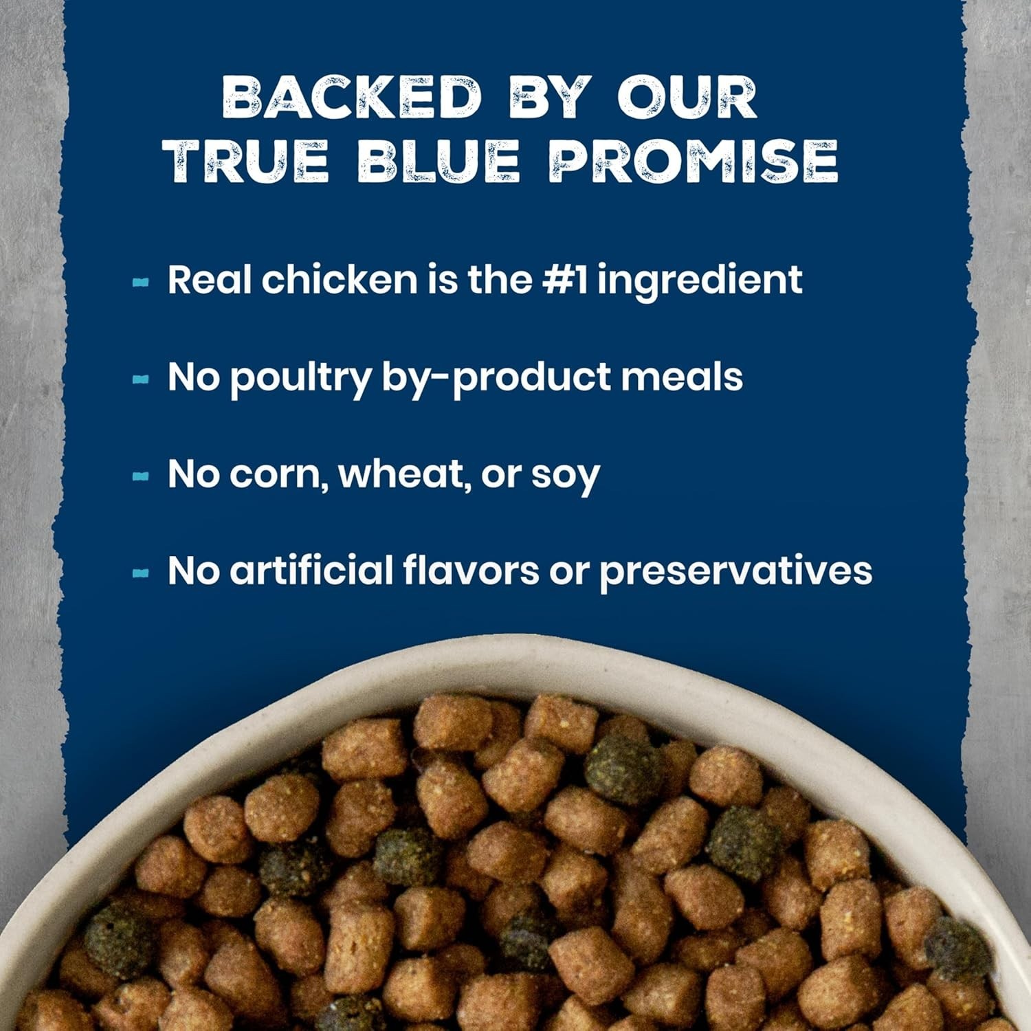 Blue Buffalo Wilderness Chicken Natural High-Protein Grain-Free Dry Food, 15lb