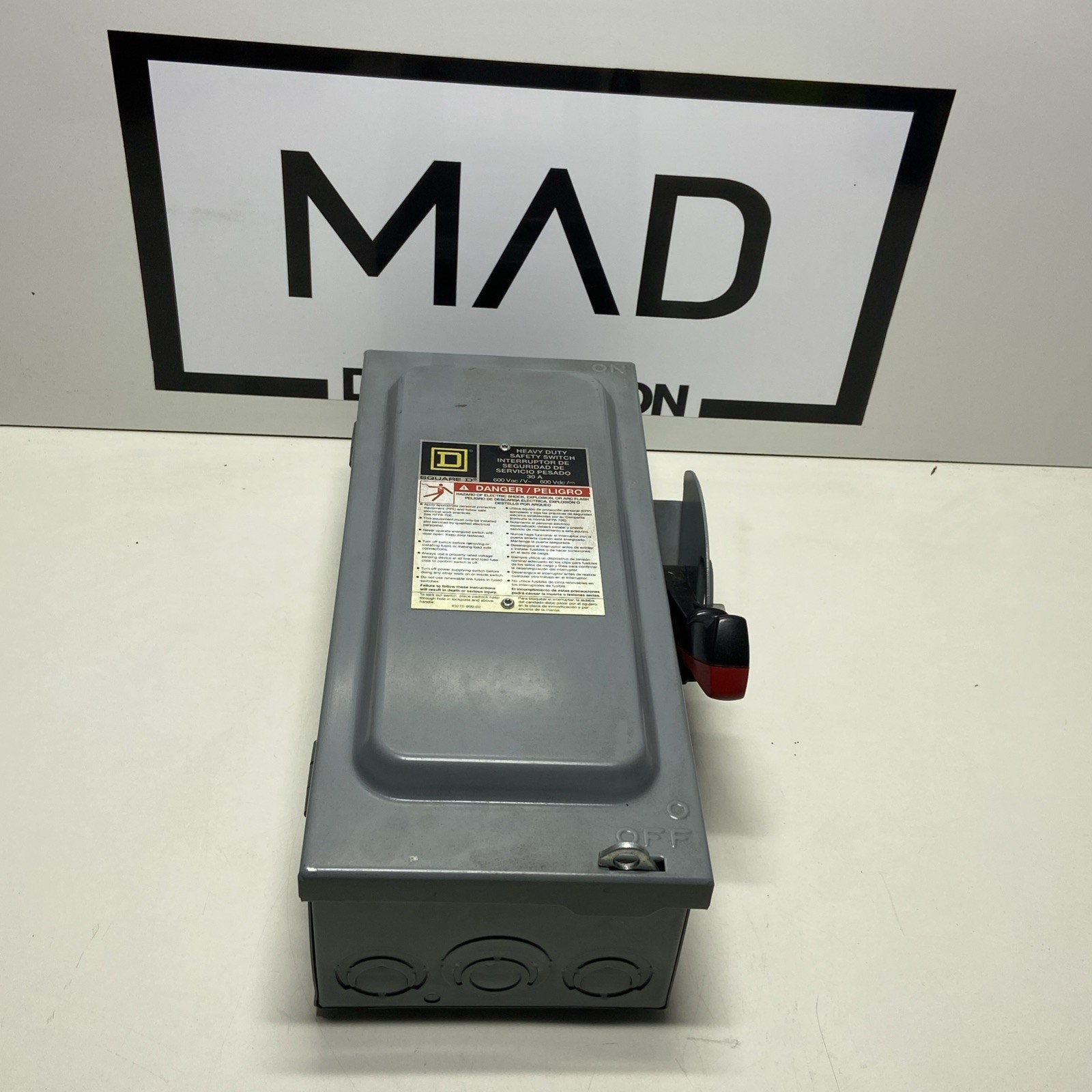 NEW Square D AL-40 30A 60VAC Heavy Duty Safety Switch *FREE SHIPPING*