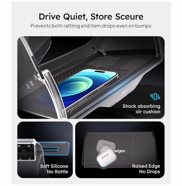 Wigoo Under Screen Organizer Model Y 2019~2026, Including Model Y Juniper New