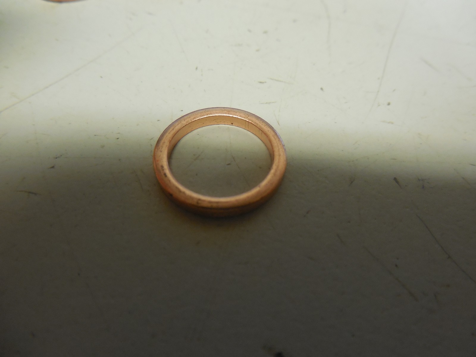 NEW LOT OF 50 NO NAME COPPER GASKET WASHER SPACER 7/16″ ID 9/16″ OD x 1/16″