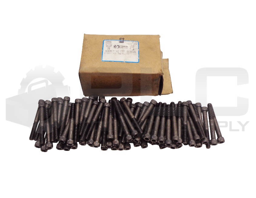 BOX OF 89 NEW DETROIT AIR ELECTRIC TOOL 5/16-18 SOCKET HEAD CAP SCREWS, 2-3/4″