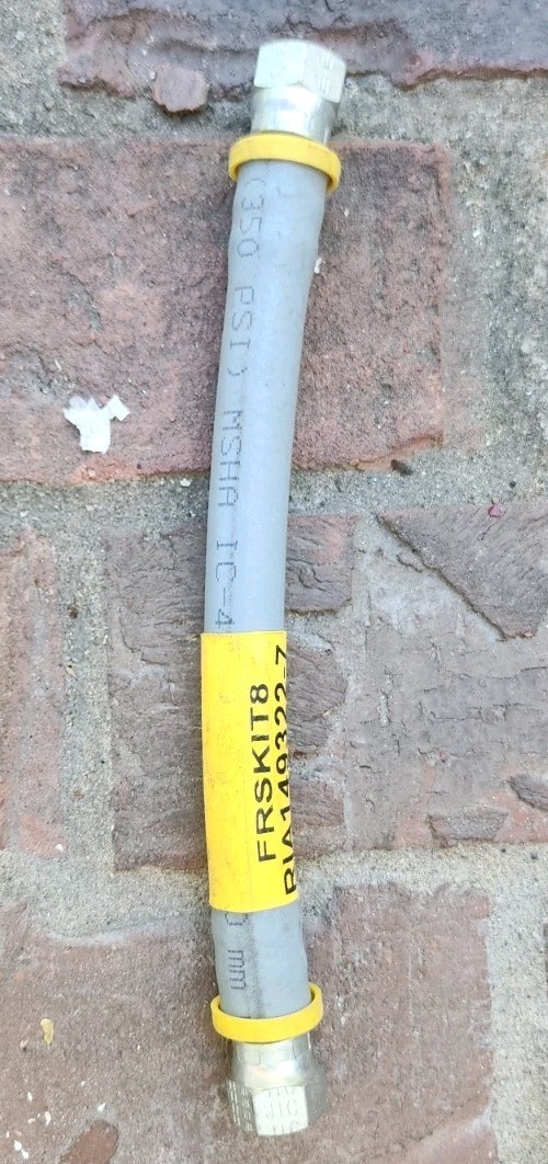 PARKER PUSH-LOK Plus 3/8″ 801-6-WP 2, 4 MPa Welding / Gas HOSE 8″ W/ FIT 350PSI