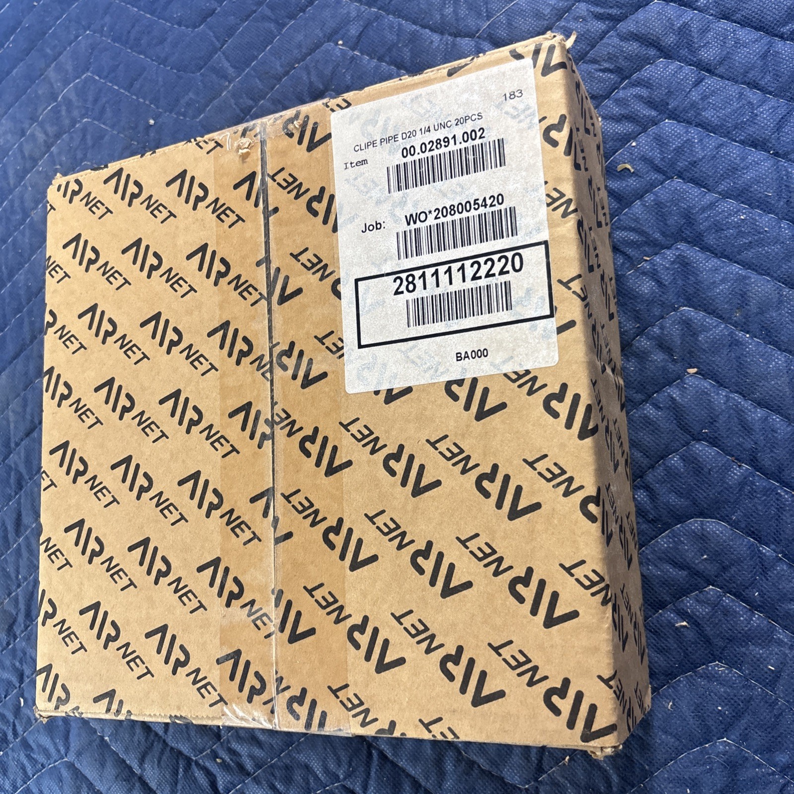 Box of 20 AIRnet 2811412220 40mm Pipe Clips – 1.5″ Aluminum Air Piping Fasteners