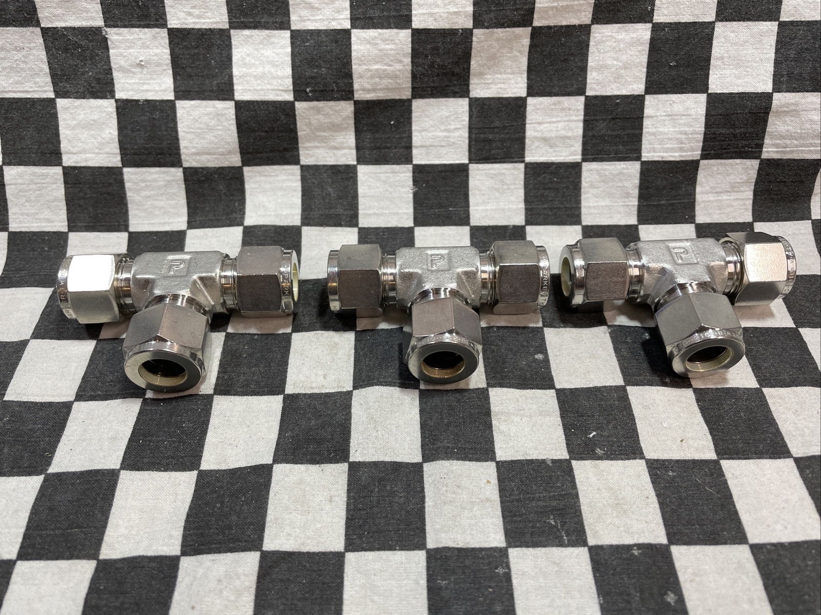 Parker TEE UNION 1/2″, 8ET8-316 & 8SC8-316, LOT OF 4, SHIPSAMEDAY #ZB16