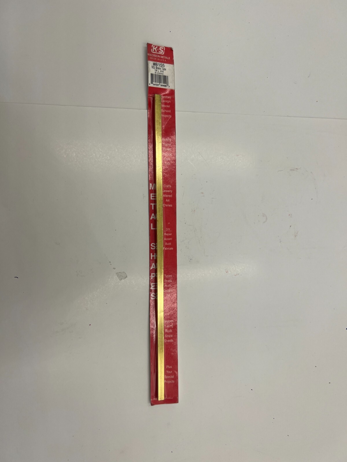K&S Genuine OEM Square Brass Tube 1/4″ OD x 12″ Length 8155 Metal Durable