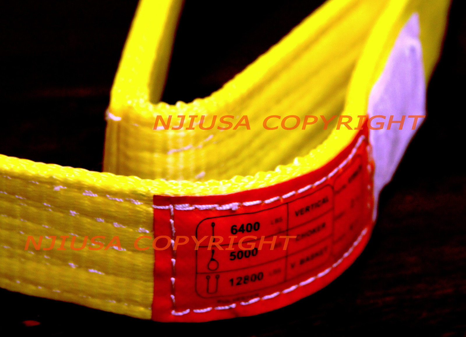 TEN 10ea EE2-902 x 6ft 2 Ply Polyester Web Lifting Sling 2″x6′ Lifting Tow Strap