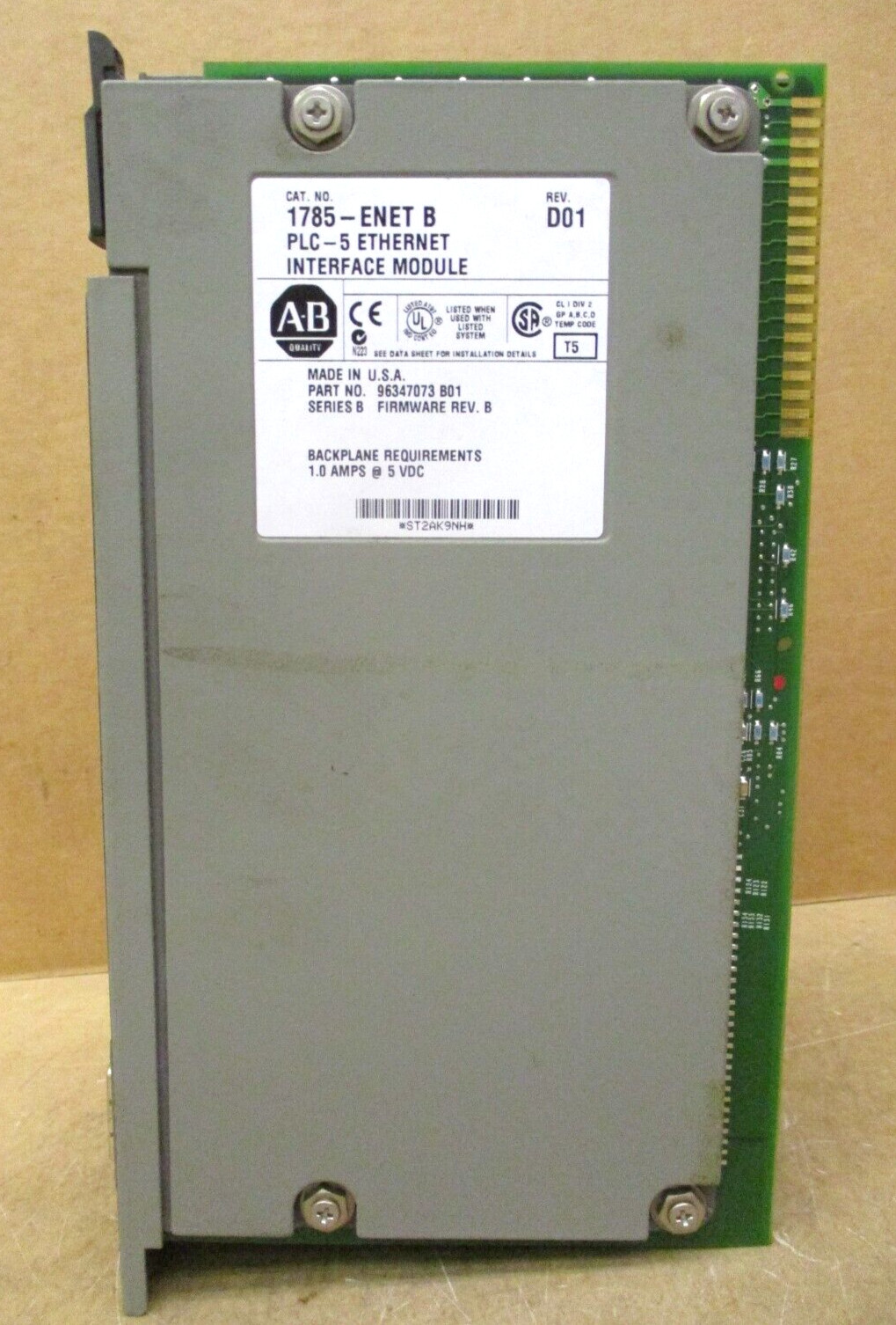 Allen-Bradley 1771-A1B 1771-P4S 1785-ENET PLC-5/40 48474DH